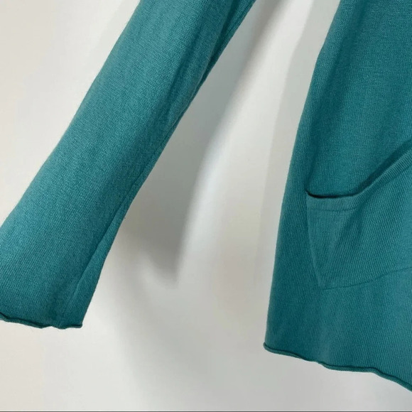 Sundance Teal Blue Green Cashmere Wool Blend Pullover Sweater Size Small - Picture 3 of 4